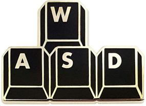 img 3 attached to 🎮 Pinsanity Gamer 'WASD' Enamel Lapel Pin - Enhanced Keyboard Buttons for SEO