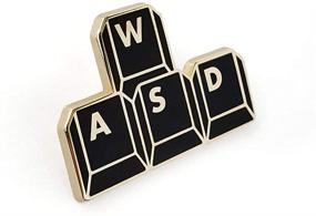 img 2 attached to 🎮 Pinsanity Gamer 'WASD' Enamel Lapel Pin - Enhanced Keyboard Buttons for SEO