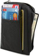 👛 leather credit card wallet with pocket holder logo