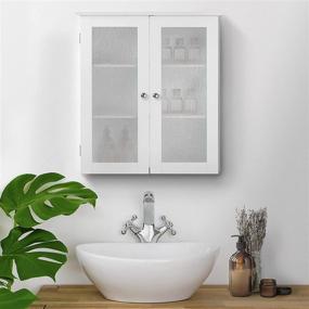 img 3 attached to 🚿 White Dixie Detachable Bathroom Cabinet by Teamson Home