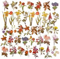🌺 decorative vintage flowers and plants stickers logo