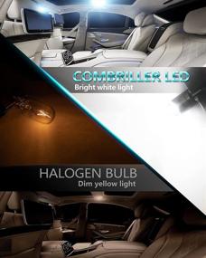 img 3 attached to 🚗 Combriller 194 LED Bulb 6000K, Error Free T10 2825 W5W Interior Car Lights for License Plate, Dashboard, Dome, Map, Door, Marker, and Courtesy Lighting - Pack of 2