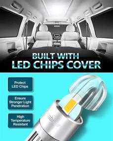 img 1 attached to 🚗 Combriller 194 LED Bulb 6000K, Error Free T10 2825 W5W Interior Car Lights for License Plate, Dashboard, Dome, Map, Door, Marker, and Courtesy Lighting - Pack of 2