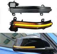 🚦 gsrecy smoked lens dynamic sequential blink led side marker rearview mirror turn signal light for bmw f20 f21 f22 f30 f32 f33 e84 x1 i3 series logo