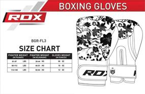 img 3 attached to RDX Women Boxing Gloves: Muay Thai Flora Skin Ladies Mitts for Training, Sparring, and Kickboxing