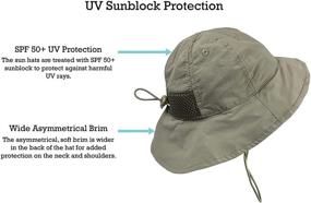 img 1 attached to Kids 2pc Pack Sun Hat with SPF 50+ UV Protection and Breathable Material - N'Ice Caps