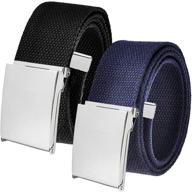 adjustable men's accessories for belts: polished silver buckle belt logo