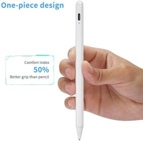 img 1 attached to Samsung Galaxy Tab A 10.1 2019 Wi-Fi Stylus Pen: Active Digital Pencil with Ultra Fine Tip for Precise Note-Taking and Drawing - White