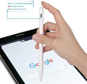 img 3 attached to Samsung Galaxy Tab A 10.1 2019 Wi-Fi Stylus Pen: Active Digital Pencil with Ultra Fine Tip for Precise Note-Taking and Drawing - White