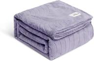 🌸 lavender purple king size flannel fleece blanket – cozy, plush, and insulating blanket for bed, couch, sofa, travel, camping, and pets logo