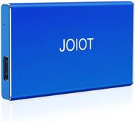 joiot mini portable ssd 500gb - ultra-slim external solid state drive (blue) logo