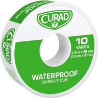 🩹 curad waterproof adhesive tape, 1/2 inch x 10 yards (pack of 6): reliable waterproof first aid tape for wounds and injuries logo