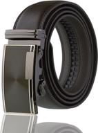 👔 black leather ratchet dress belt - premium men's accessories by imperial logo