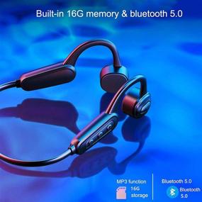 IPX8 Waterproof Swim Headphones with Bone Conduction…