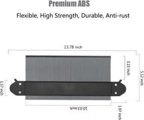 img 3 attached to 📏 10-Inch Contour Gauge Duplicator with Lock - Ultimate Shape Duplication Tool for Corners, Woodworking Templates, Tiles, and Laminate - Wide and Effective - Grey