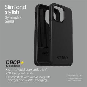 img 1 attached to 📱 Top-rated OtterBox Symmetry Series Case for iPhone 13 Pro (ONLY) - Sleek Black Design