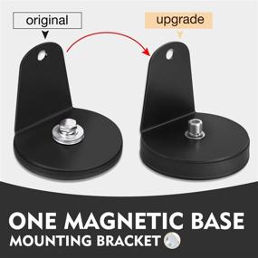img 3 attached to 🔧 AKD Part Tube Clamp, Set of 2 Magnetic Base Mount Brackets - Sucker Holder for Roof LED Light Bars, Ideal for LED Work Lights, Driving Lights, and Off Road Lighting