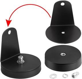 img 1 attached to 🔧 AKD Part Tube Clamp, Set of 2 Magnetic Base Mount Brackets - Sucker Holder for Roof LED Light Bars, Ideal for LED Work Lights, Driving Lights, and Off Road Lighting