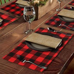 img 4 attached to 🎄 Enhance your Festive Dining Experience with OurWarm Reversible Christmas Placemats!