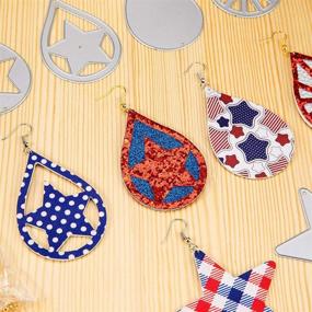 img 1 attached to American Flag Leather Earring Making