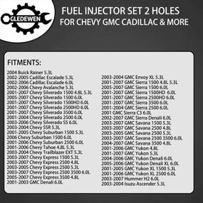 img 2 attached to 🔧 High-Performance Fuel Injector Set (8Pcs) for Chevy & GMC Engines (2001-2007) - Replace OEM Part Numbers 25317628, 17113698, 17113553