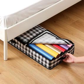 img 2 attached to 🎁 Ultimate Wrapping Paper Storage Container: Organize Wrapping Essentials up to 40" Rolls with Seckon Under-Bed Organizer!