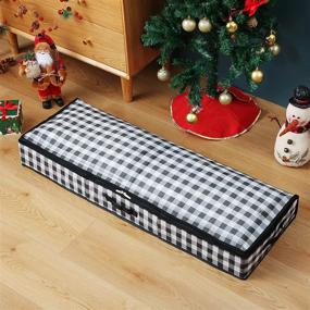 img 1 attached to 🎁 Ultimate Wrapping Paper Storage Container: Organize Wrapping Essentials up to 40" Rolls with Seckon Under-Bed Organizer!