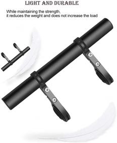 img 2 attached to Bike Multi-purpose Extension Bracket for PXIRANZR - Aluminum Alloy Handlebar Extender with Double-clamp Design, Ideal for Stopwatch, Flashlight, and More