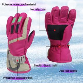 img 1 attached to 🧤 Warm Winter Gloves for Boys: Ideal Accessories for Cold Weather Outdoors