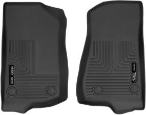 img 4 attached to 🚗 Husky Liners 13021: Premium Weatherbeater Front Floor Mats for 2018-19 Jeep Wrangler and 2020 Jeep Gladiator Crew Cab