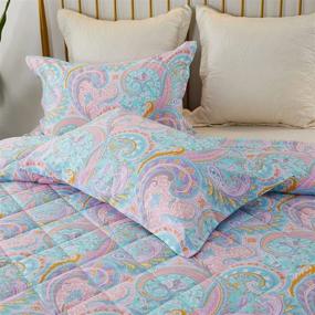 img 1 attached to Perkily Lightweight Comforter Paisley Pattern Kids' Home Store