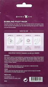 img 1 attached to 👣 BeauKON Bubbling Foot Mask: Purify and Moisturize Naturally, Free from Synthetic Fragrance, SLS, SLES, Parabens