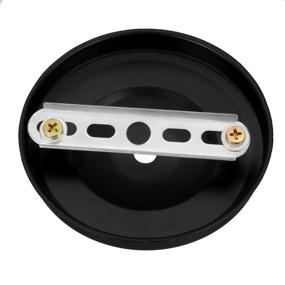 img 3 attached to 🔦 Retro Ceiling Light Plate Pointed Base Chassis Disc Pendant Accessories (105mmx23mm) - Black, Pack of 5 with Screws - uxcell Product