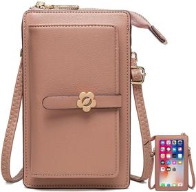 img 4 attached to 👜 Stylish & Functional VEVESMUNDO Touchscreen Lightweight Leather Crossbody Women's Handbags & Wallets: Must-Have Crossbody Bags & Wallets for Modern Women!