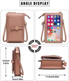 img 1 attached to 👜 Stylish & Functional VEVESMUNDO Touchscreen Lightweight Leather Crossbody Women's Handbags & Wallets: Must-Have Crossbody Bags & Wallets for Modern Women!