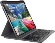 💻 logitech slim folio pro keyboard case for ipad pro 12.9-inch 3rd generation - integrated backlit bluetooth keyboard included logo