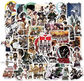 img 2 attached to 🔥 Attack on Titan Anime Stickers: 50-Pack Waterproof Decals for Laptop, Phone, Car & More!