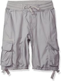 img 2 attached to Trendy Twill Cargo Jogger Shorts: Solid and Camo Colors for Style & Comfort