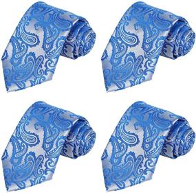 img 4 attached to KissTies Paisley Wedding Neckties Magnetic Men's Accessories and Ties, Cummerbunds & Pocket Squares