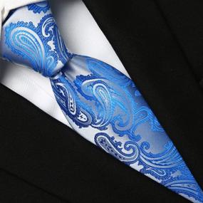 img 2 attached to KissTies Paisley Wedding Neckties Magnetic Men's Accessories and Ties, Cummerbunds & Pocket Squares