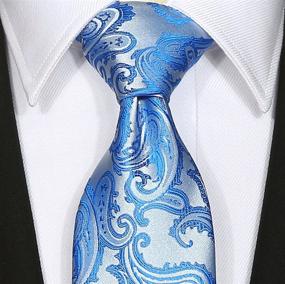 img 1 attached to KissTies Paisley Wedding Neckties Magnetic Men's Accessories and Ties, Cummerbunds & Pocket Squares