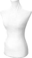 👗 navadeal white superb velvet mannequin fabric cover - handmade, soft & stretchy for fashion designer retail boutique store dressmaker form - dummy model display fitting & styling (mannequin not included) logo