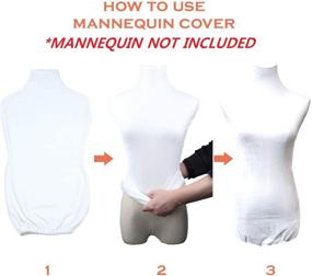 img 3 attached to 👗 NAVAdeal White Superb Velvet Mannequin Fabric Cover - Handmade, Soft & Stretchy for Fashion Designer Retail Boutique Store Dressmaker Form - Dummy Model Display Fitting & Styling (Mannequin NOT Included)