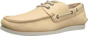 img 4 attached to FRYE Mens Briggs Boat Natural Men's Shoes