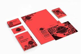 img 1 attached to 🚀 Vibrant Rocket Red 8.5” x 11” Neenah Astrobrights Colored Cardstock - 250 Sheets (65 lb/176 GSM, 22841)