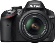 nikon d3200 24.2 mp cmos dslr with 📷 18-55mm vr nikkor zoom lens (black) - old model logo