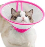 🐾 soft dotted recovery collar: cat cone and dog cone after surgery for cats, kittens, puppies, and small dogs - ideal for pets and animals logo