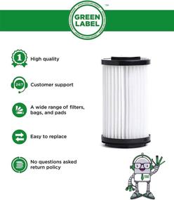 img 3 attached to 🔍 High-Quality & Reusable Green Label Brand HEPA Filters for Kenmore and Panasonic Upright Bagless Vacuums