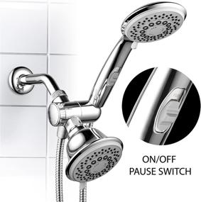 img 3 attached to 💎 Ultra-Luxury Spiral 3-Way Combo Hotel Spa with Pause Switch/Chrome - 30 Settings