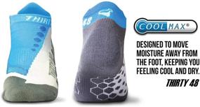 img 3 attached to Thirty48 Coolmax Running Socks - Stay Cool & Dry during Your Runs! (1 Pair or 3 Pairs)